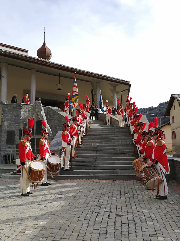 Auftritt Ostern 2019 der Herrgottsgrenadiere St.Niklaus